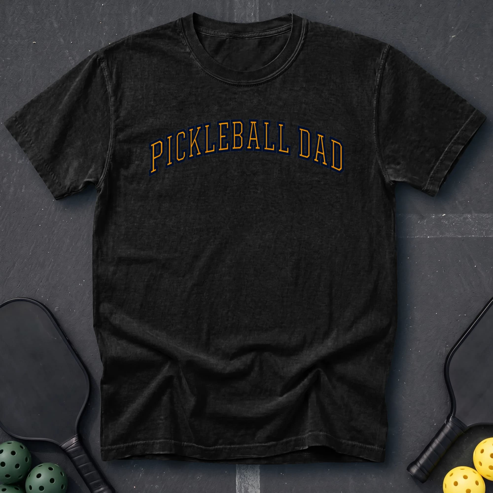 Pickleball Dad Tee in Black