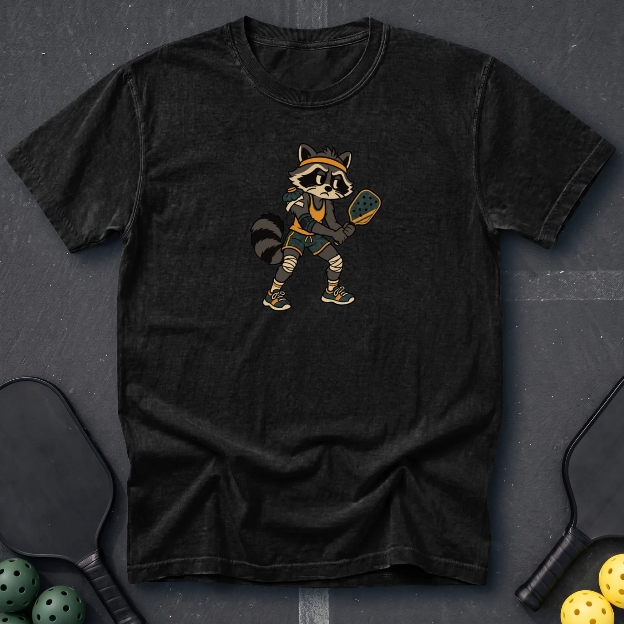 Ready Position Tee in Black pickleball t-shirt