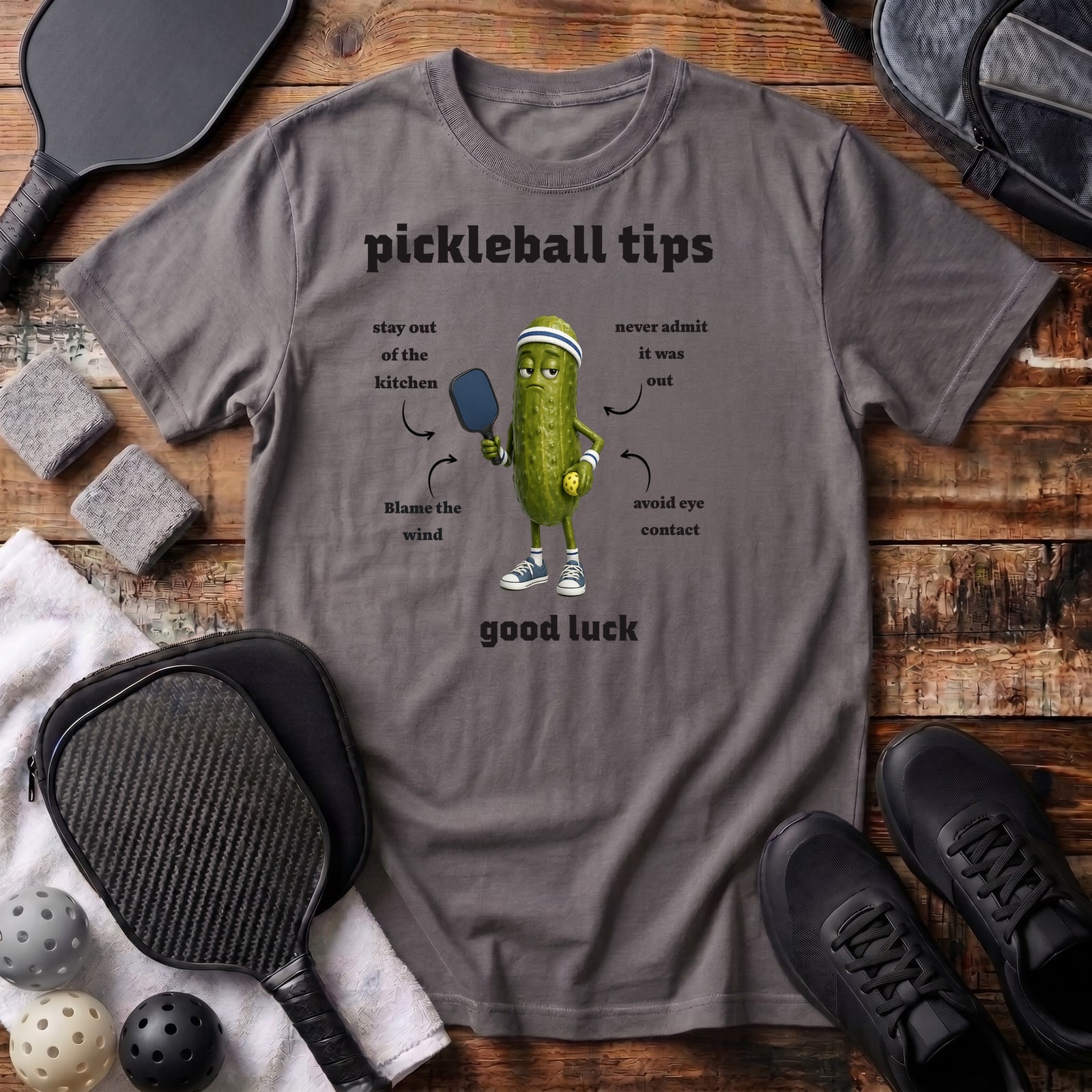 Pickleball Tips in Grey
