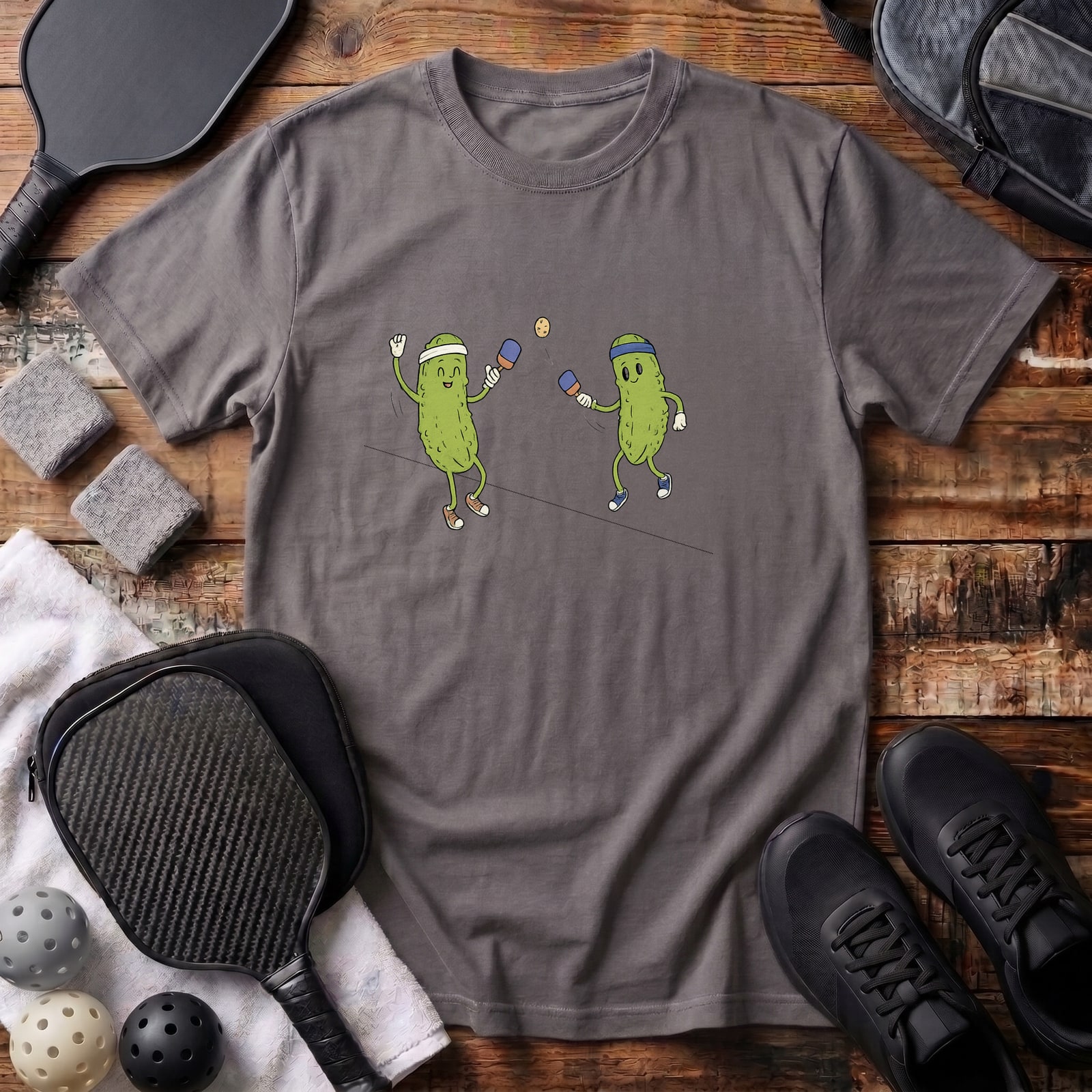 Two Pickles Rally Tee in Grey