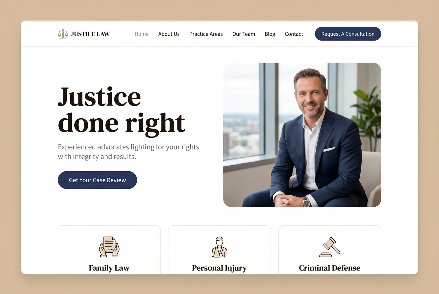 Web de bufete de abogados